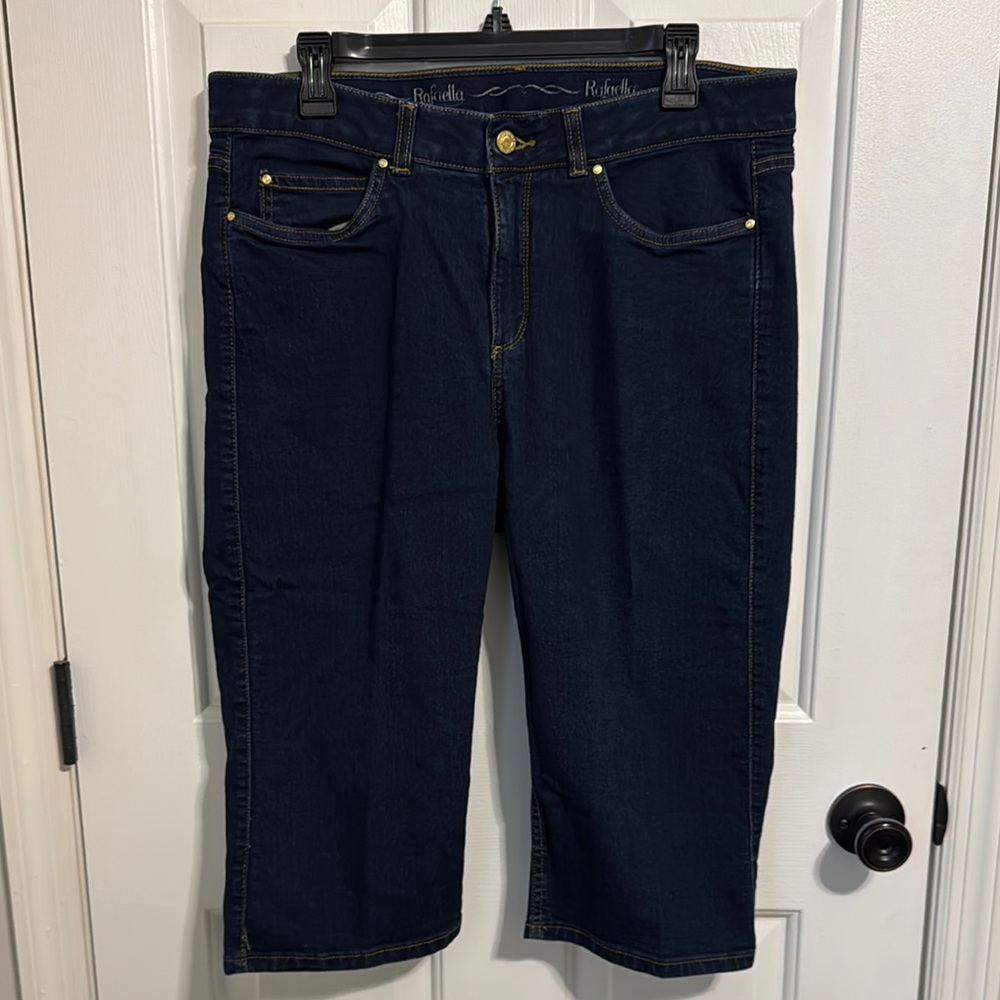 Rafaella Women's Dark Blue  Capri Jeans